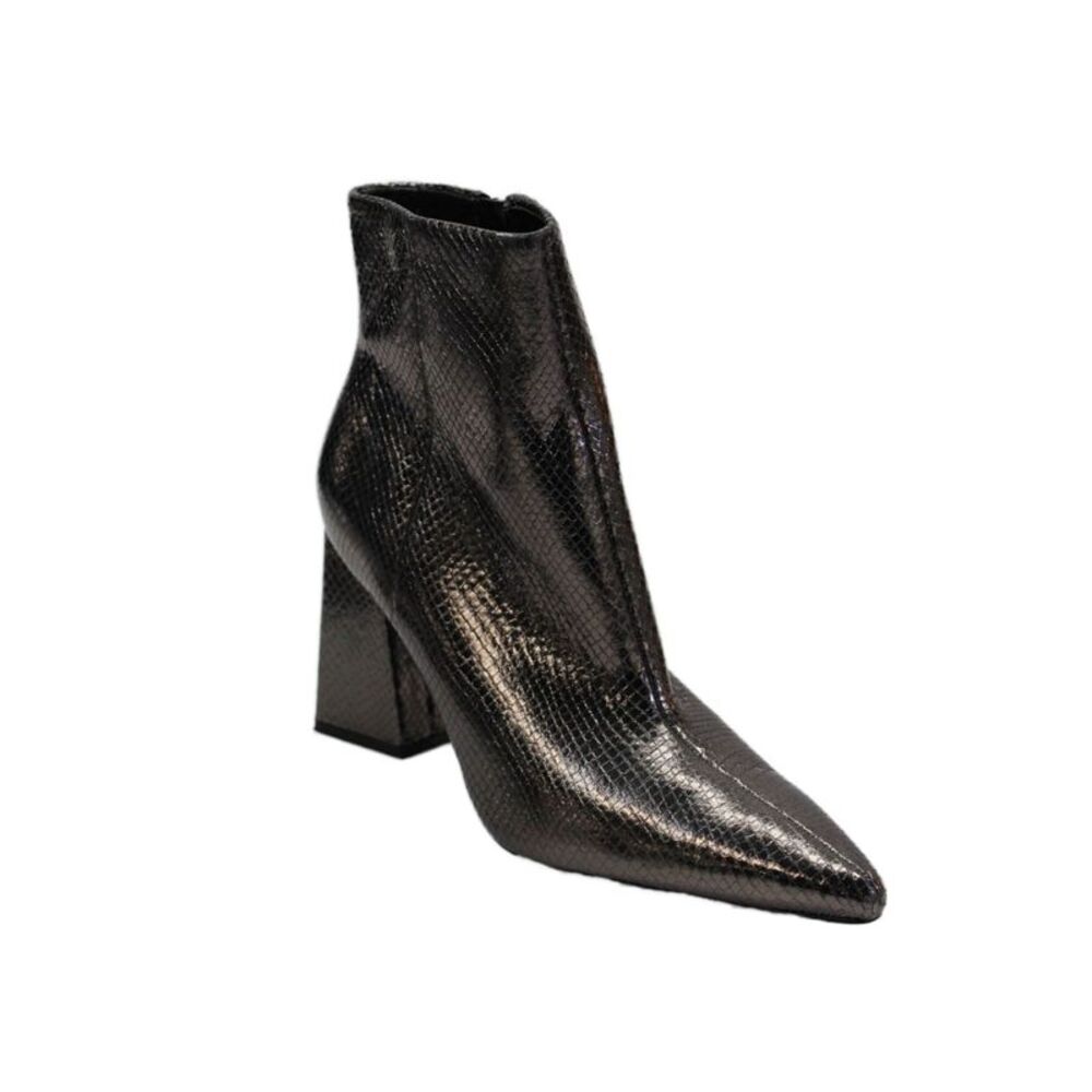 Marc Fisher LTD. Womens Metallic Pointed Toe Boots Brown Size 9M